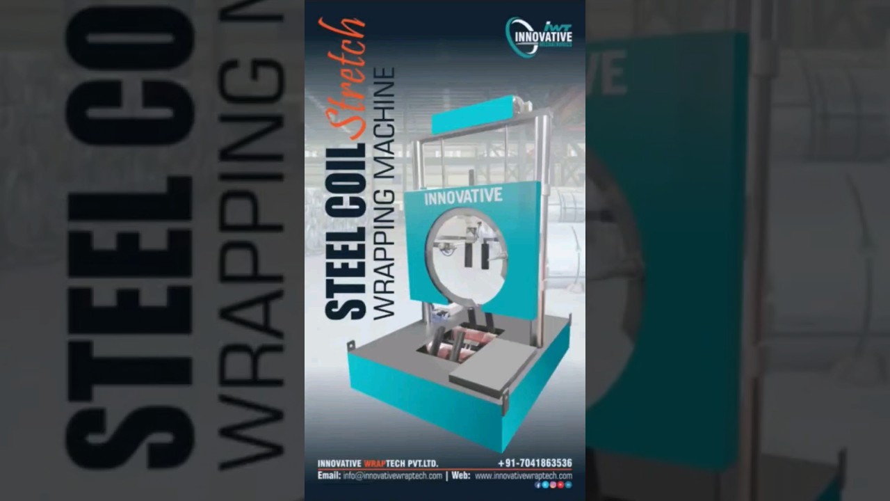 Efficient Stretch Wrapping Machine For Steel Coils Coil Packaging