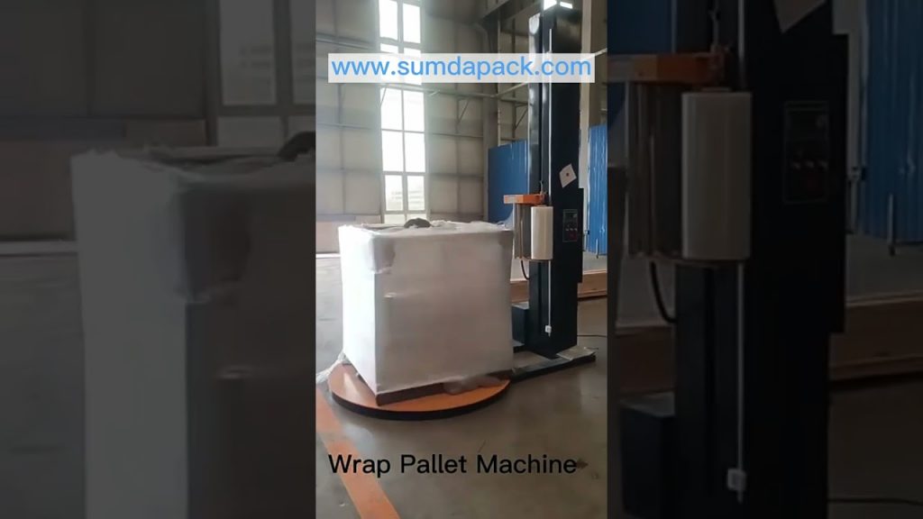 Pallet wrapping machine