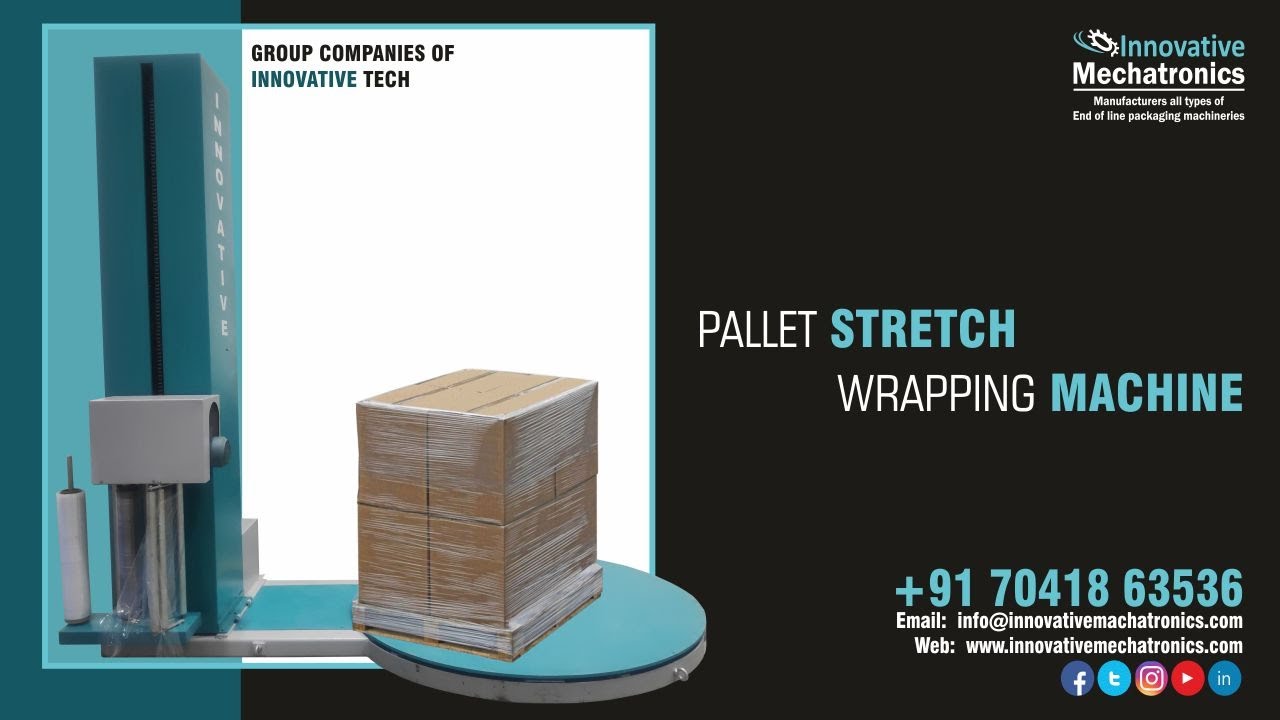 Pallet wrapping machine