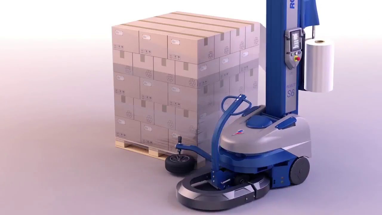 Pallet wrapping machine