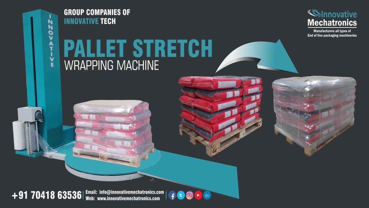 Pallet wrapping machine