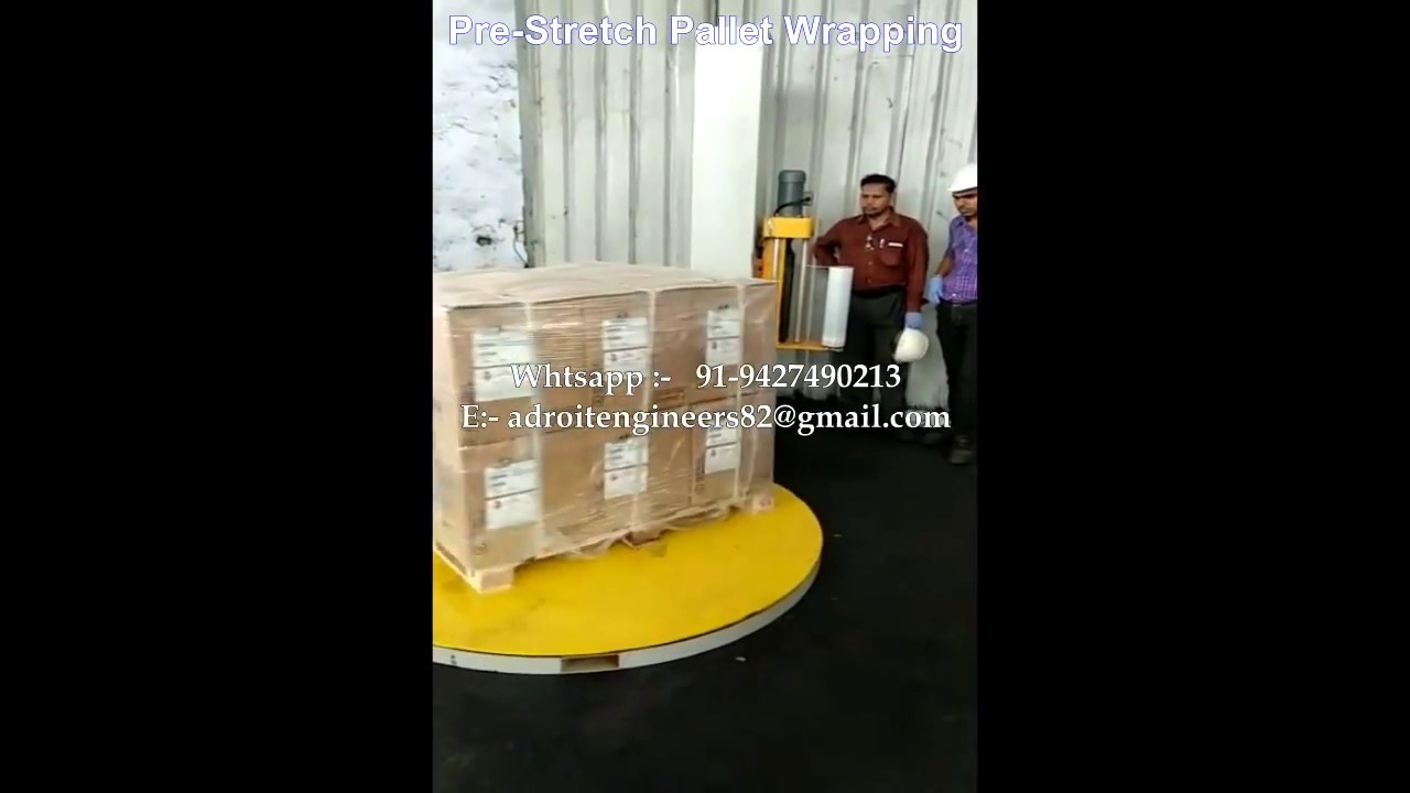 Pallet wrapping machine