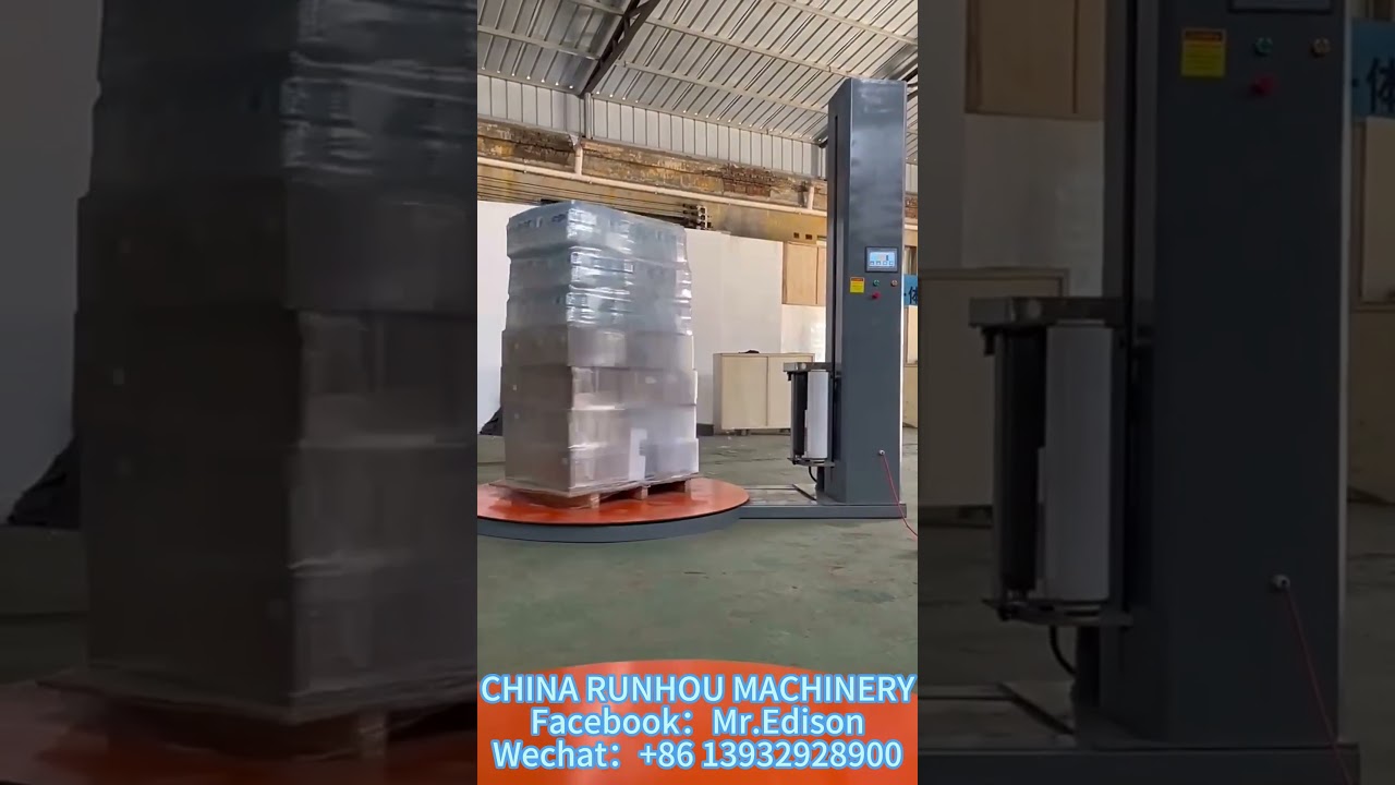 Pallet wrapping machine