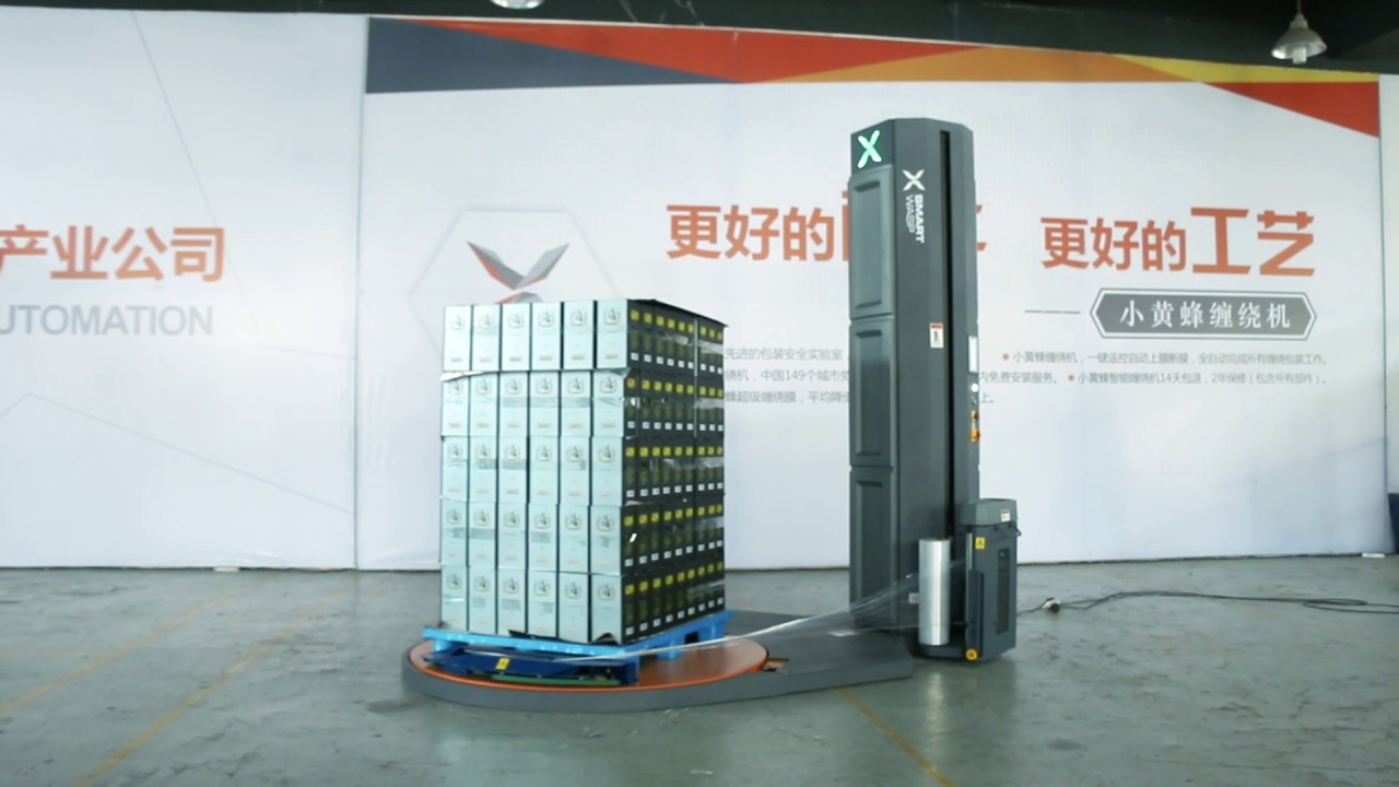 Pallet wrapping machine