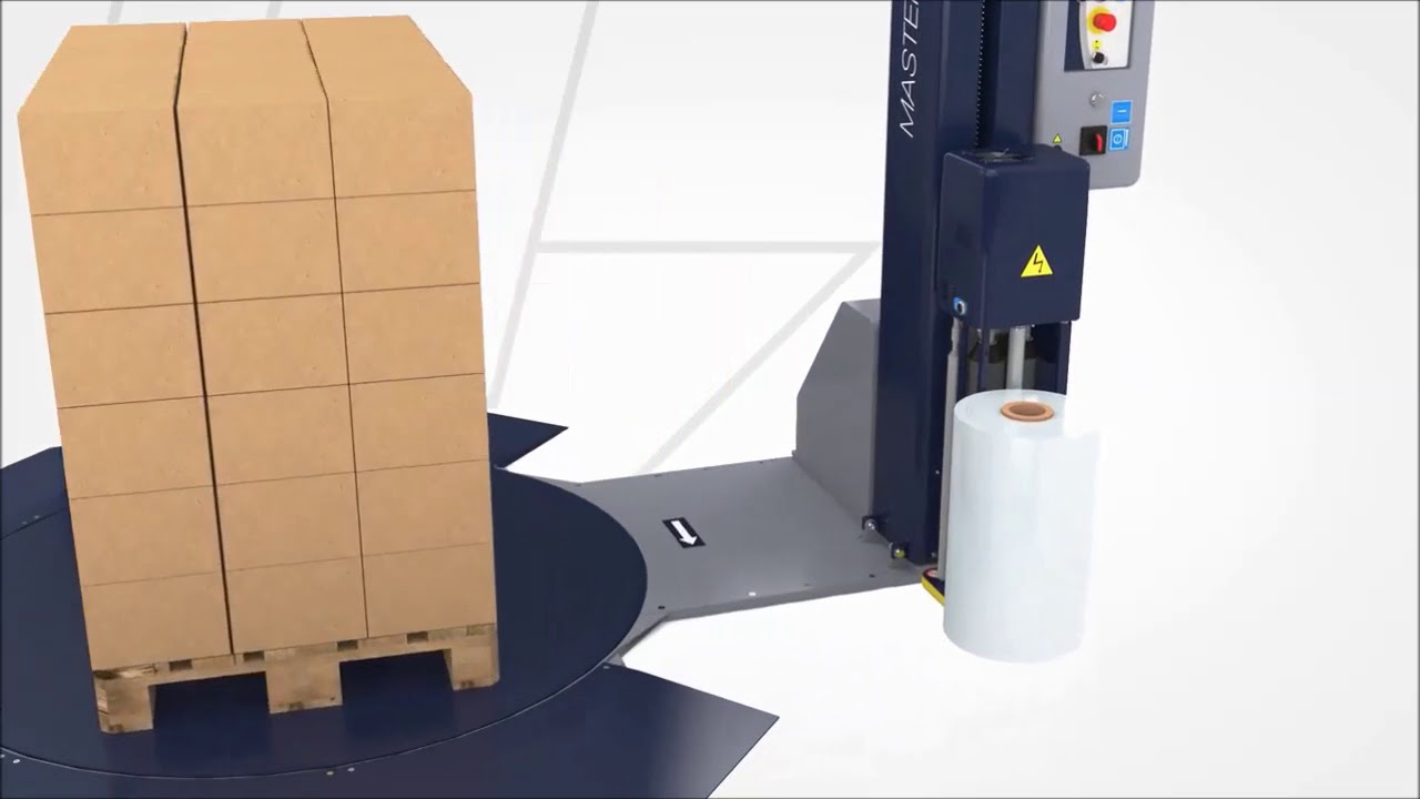 Pallet wrapping machine