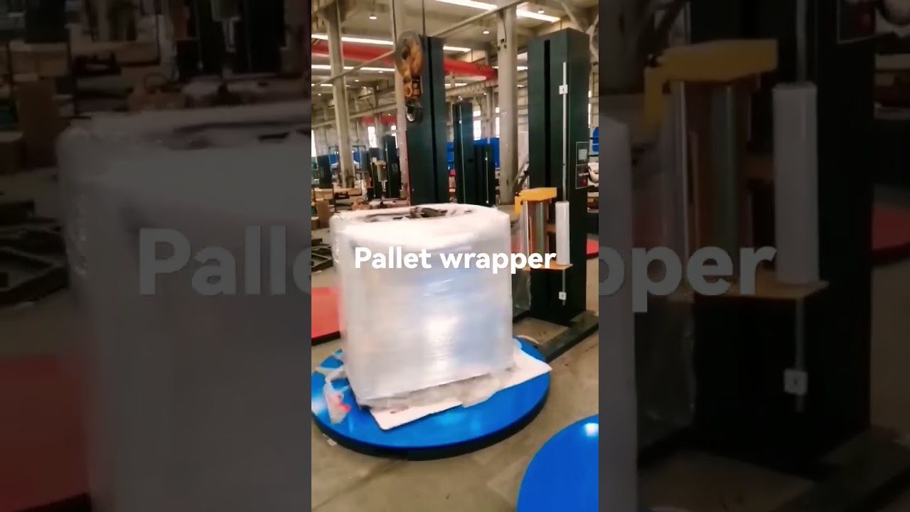 Pallet wrapping machine