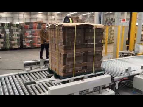 Pallet wrapping machine