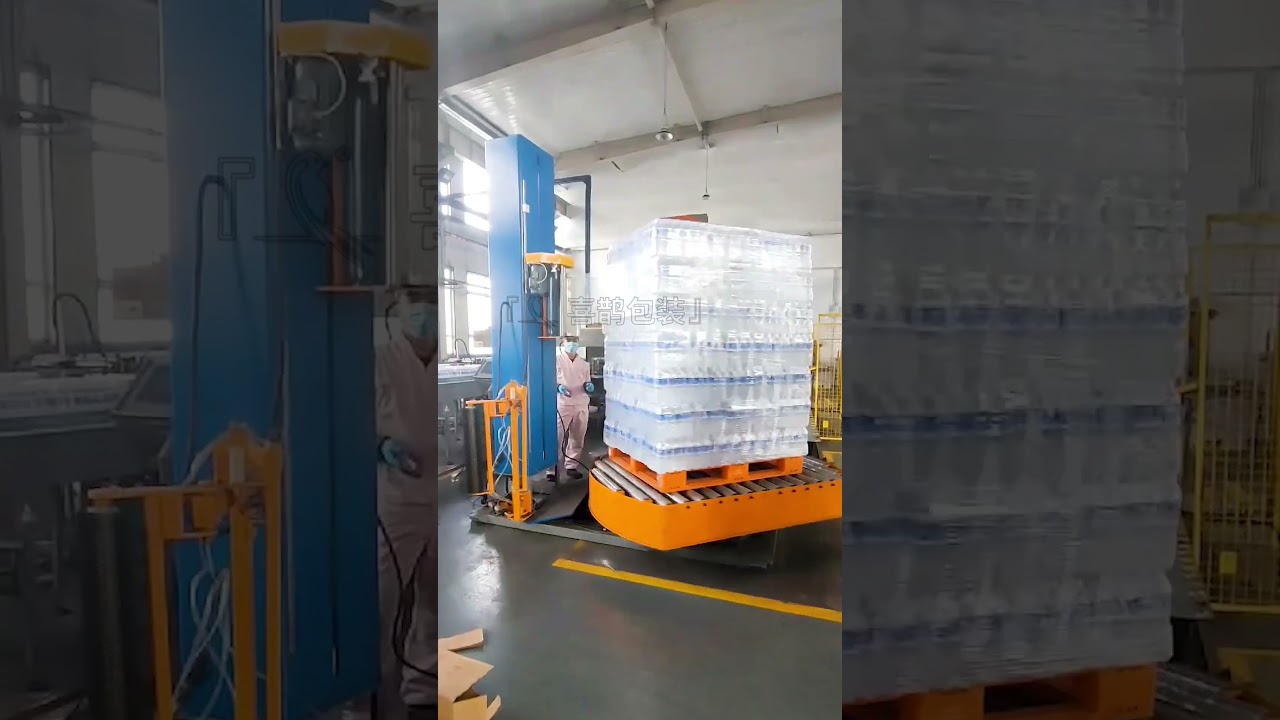 Pallet wrapping machine