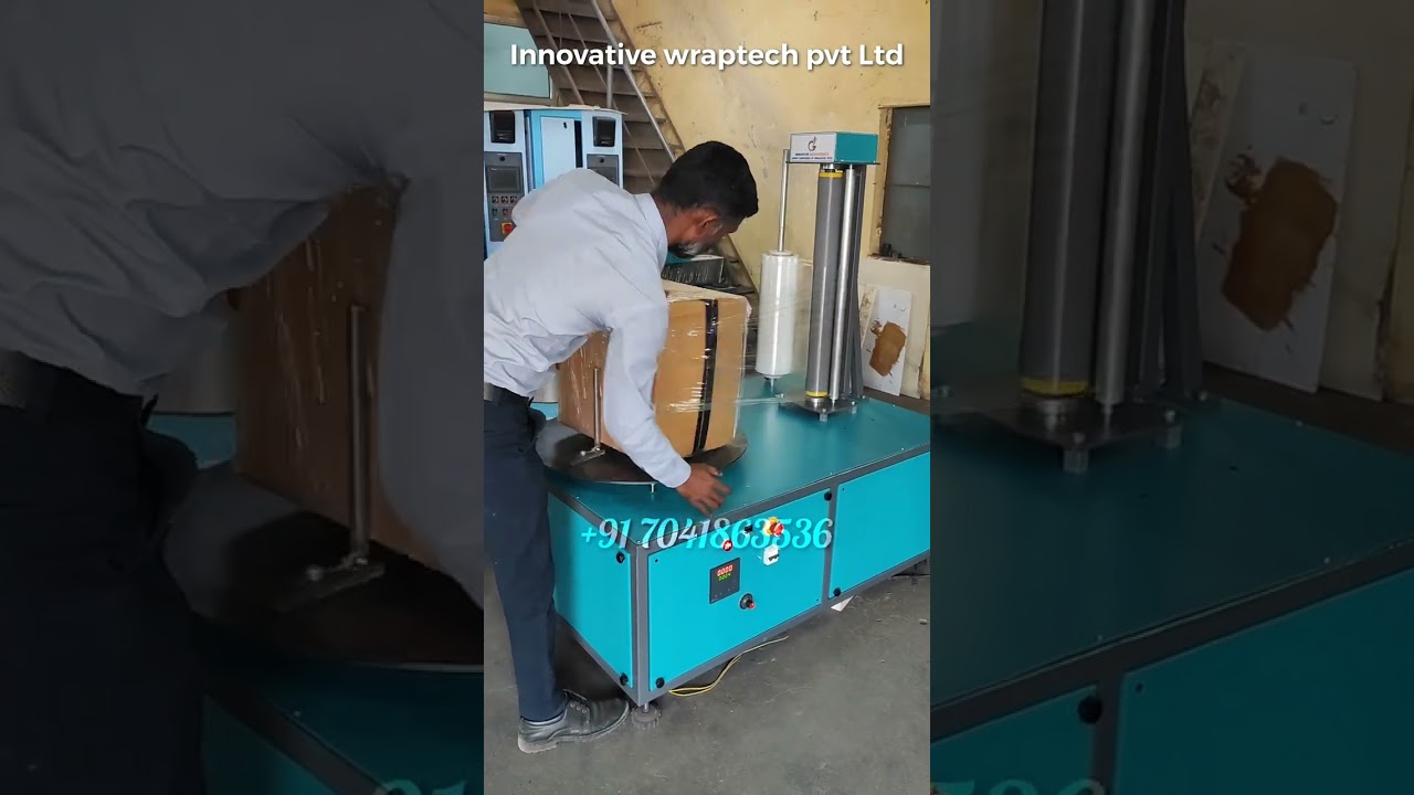 Pallet wrapping machine