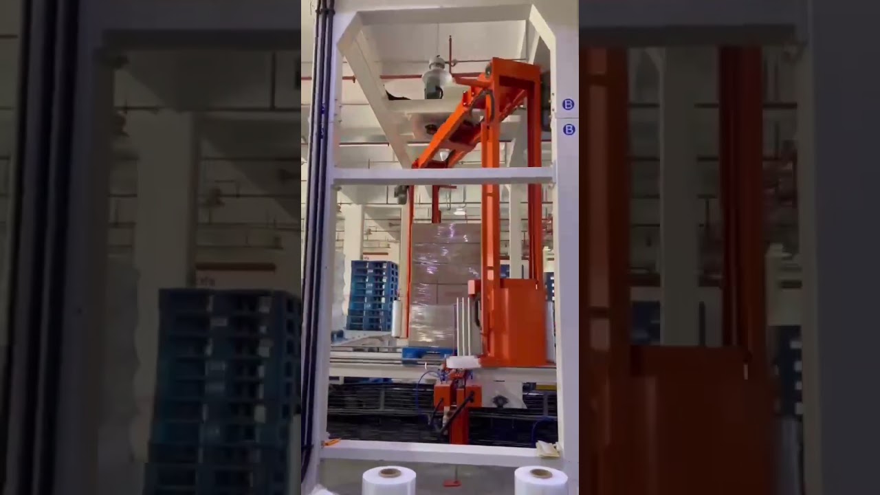Pallet wrapping machine