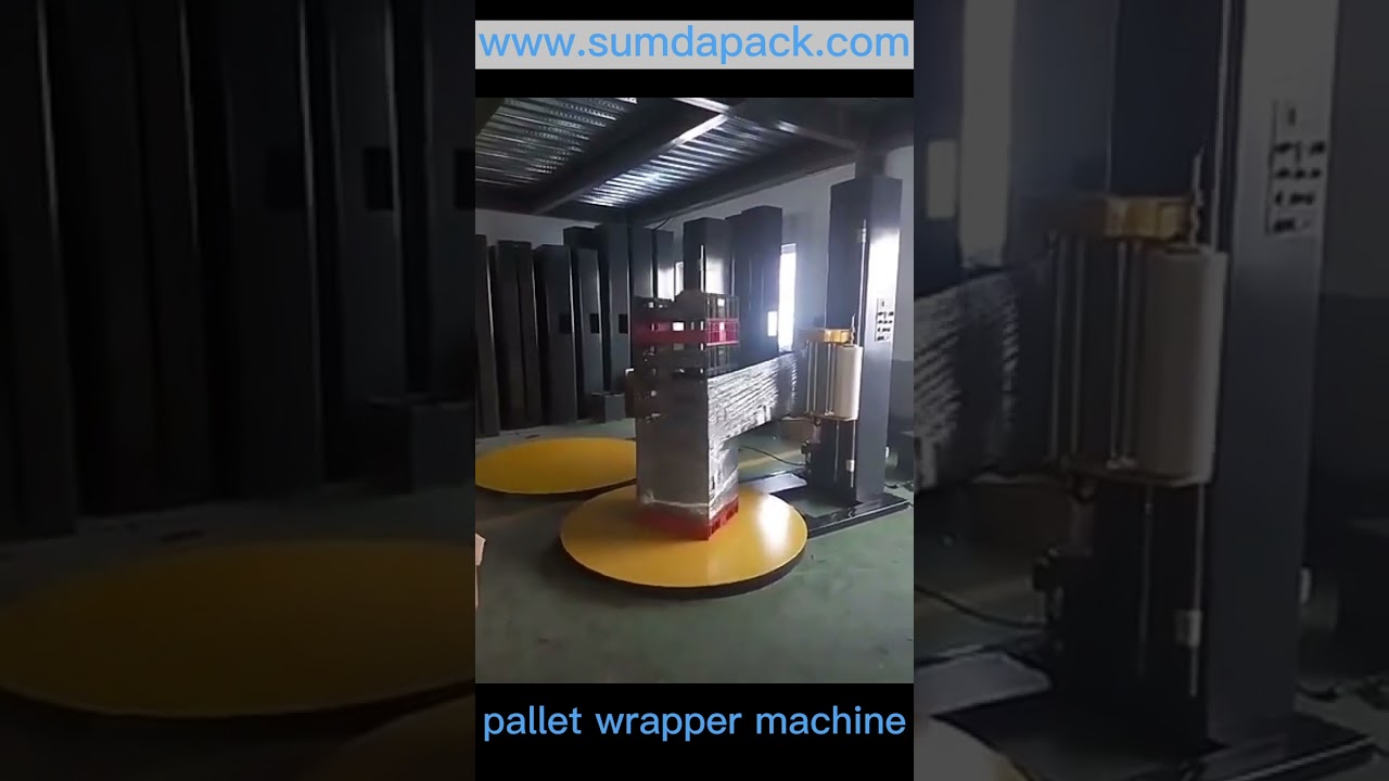 Pallet wrapping machine