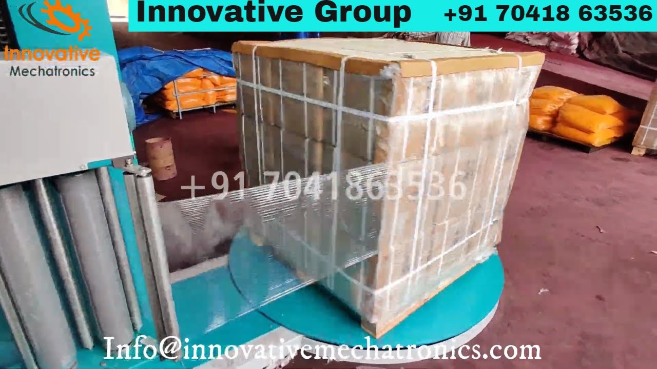 Pallet wrapping machine